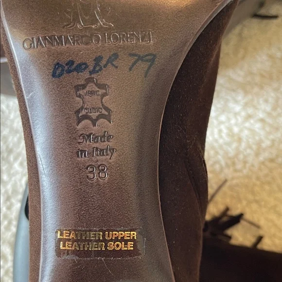 Gianmarco Lorenzi Dark Brown Fringe Heeled Boots - Picture 9 of 10